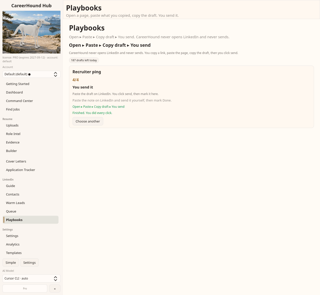 The Recruiter ping playbook
